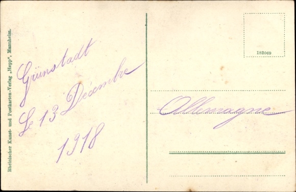 Postcard Grünstadt in der Pfalz, Obersülzerstraße