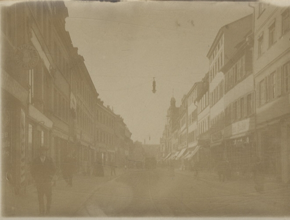 Original photo Schweinfurt, Spitalstraße, around 1900