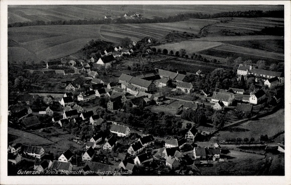 Ak Gutenzell Hürbel Oberschwaben Württemberg, Fliegeraufnahme