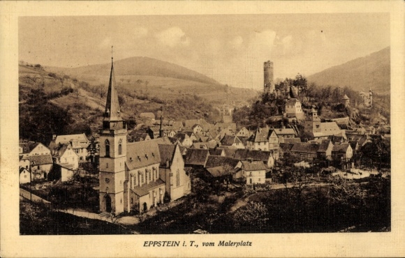 Postcard Eppstein im Taunus, from Malerplatz