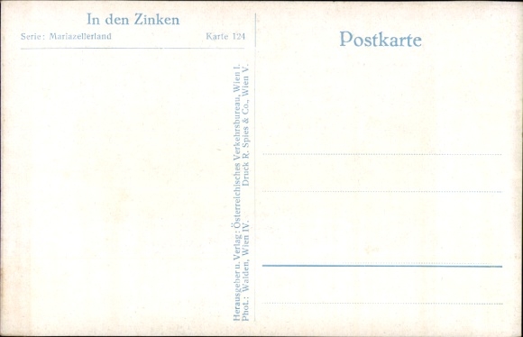 Postcard Styria, Mariazellerland, In den Zinken