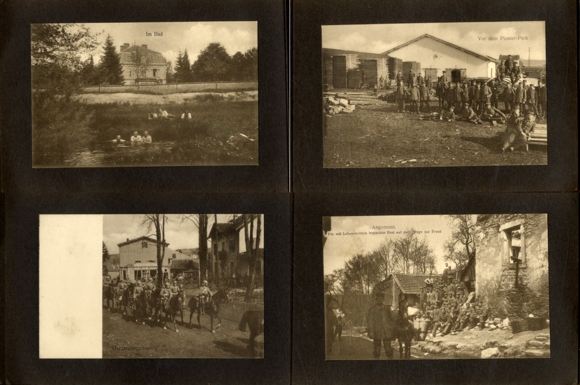 Album 1st World War 50 Postcard of the KS 45th replacement brigade, Sarrebourg Saarburg Lorraine around 1915