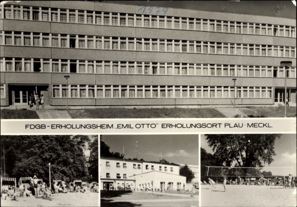 Postcard Plau am See Mecklenburg, FDGB convalescent home Emil Otto