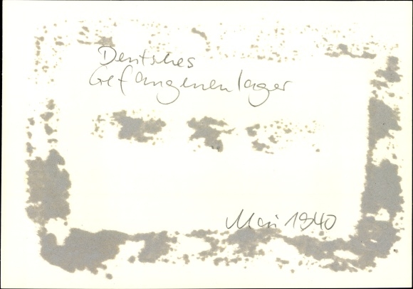 Photo German prisoner of war camp, May 1940, II WW