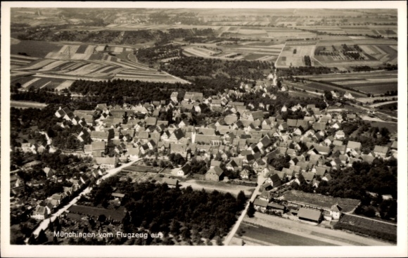 Postcard Korntal Münchingen in Strohgäu, aerial photograph