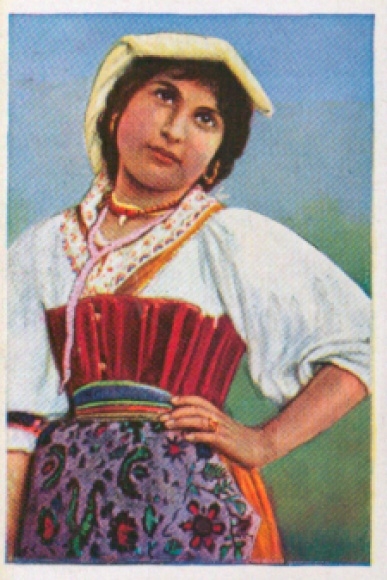 Collector's picture The colorful world, Roman beauties, Under the spell of the tarantella