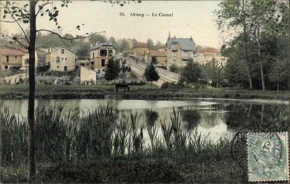 Ak Orsay Essonne, Le Canal