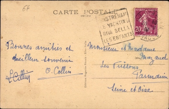 Postcard Ouistreham Riva Bella Calvados, Phare