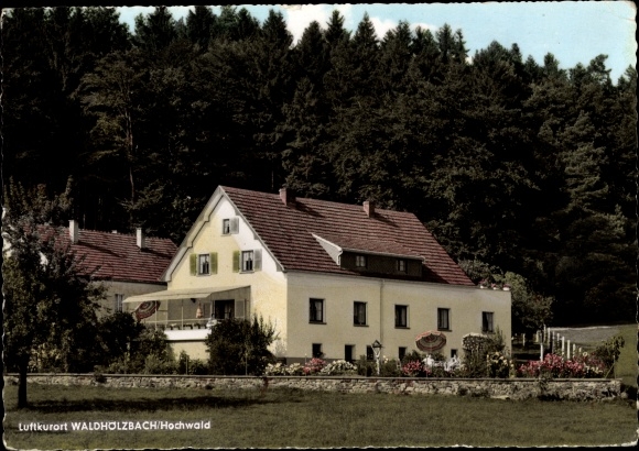 Postcard Waldholzbach Hochwald, Pension A. Röder