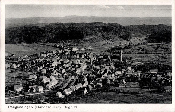 Ak Rangendingen im Zollernalbkreis, Fliegeraufnahme
