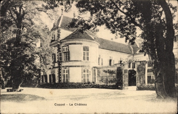 Ak Coppet Kanton Waadt, Coppet Le Château, Text auf Französisch, keine Persönlichkeiten