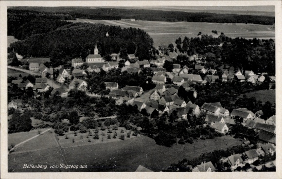 Ak Bellenberg in Schwaben, Fliegeraufnahme