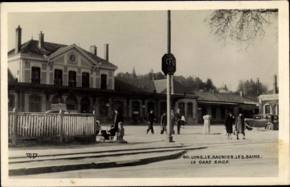 Postcard Lons le Saunier Jura, La Gare
