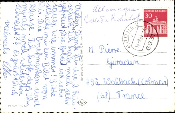 KP Rohrhof Brühl w Baden, kościół, widok na ulicę