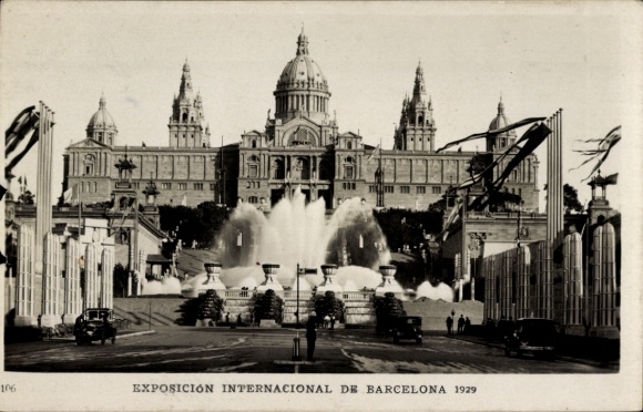 Postcard Barcelona Catalonia Spain, World Exhibition 1929, National Palace