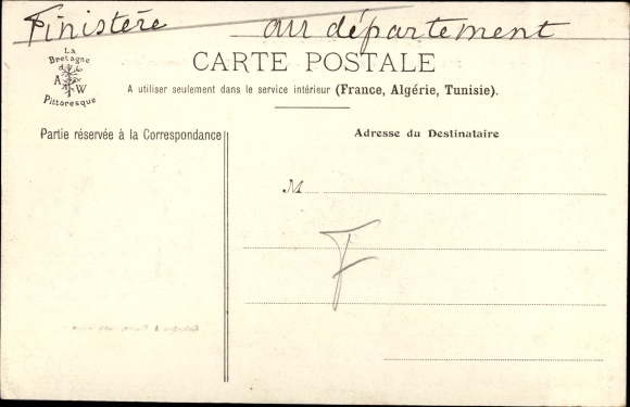 Postcard Concarneau Finistere, The Chateau of Keriolet