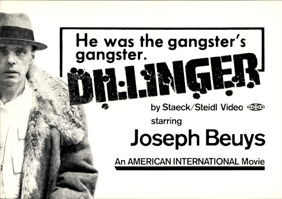 Artist Postcard Beuys, J., Dillinger, 1974, performance artist and sculptor