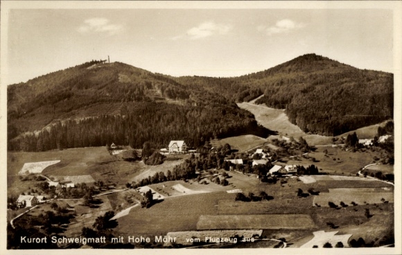 Postcard Schweigmatt Raitbach Schopfheim in Baden, aerial photograph
