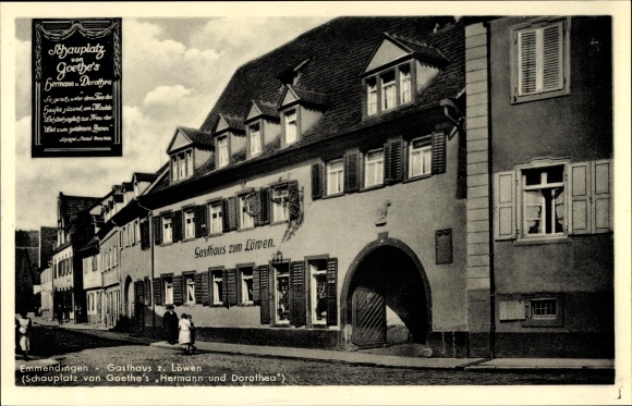 KP Emmendingen w Badenii-Wirtembergii, Zajazd zum Löwen, Goethe's Hermann and Dorothea
