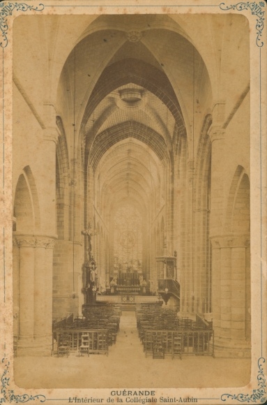 Cabinet photo Guérande Loire Atlantique, The interior of the Collegiate Church of Saint Aubin