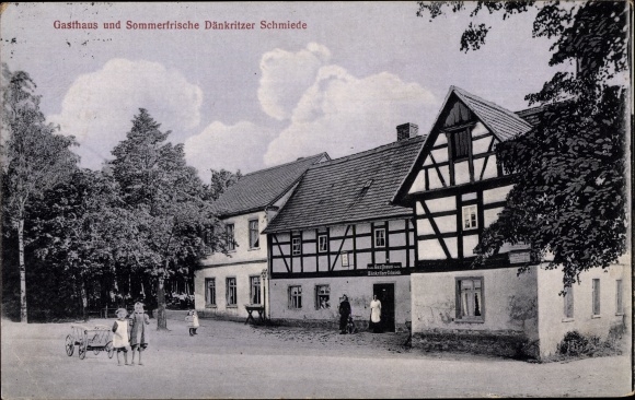 Ak Dänkritz Neukirchen in Sachsen, Gasthaus Dänkritzer Schmiede