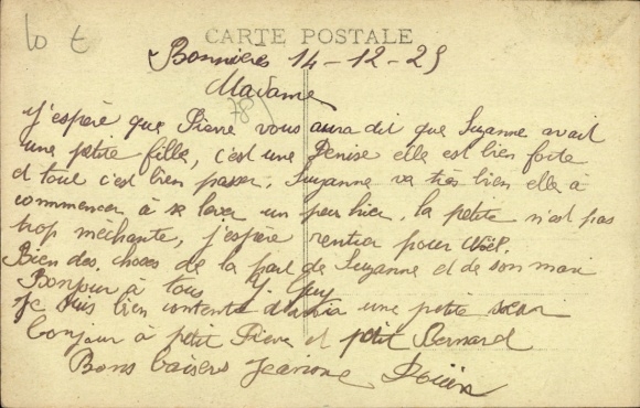 Postcard Bonnières sur Seine Yvelines, the church