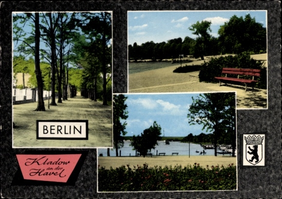 Ak Berlin Spandau Kladow, Havel, Allee