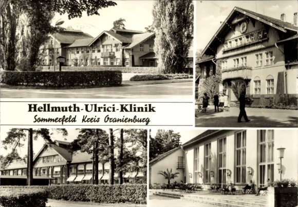 Postcard Sommerfeld Kremmen in Brandenburg, Hellmuth Ulrici Clinic