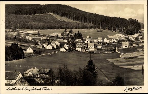 Ak Engelsbach Leinatal, Ortschaft mit Gasthaus Paradies
