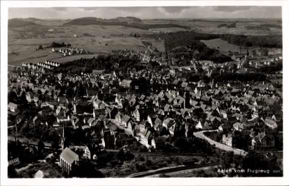 Postcard Aalen in the Ostalbkreis Württemberg, aerial photograph