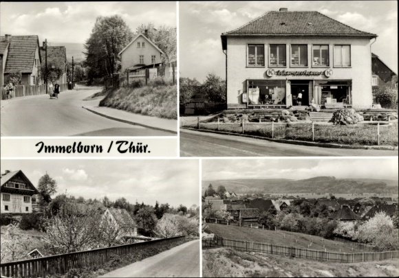 PC Immelborn in Thuringia, panorama, street section, business, partial view