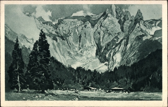 Artist PC Compton, Berchtesgaden in Upper Bavaria, Scharitzkehl