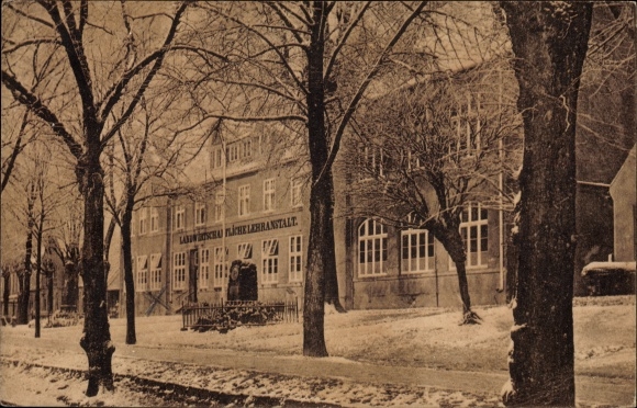 PC Hohenwestedt in Holstein, agricultural school, winter view