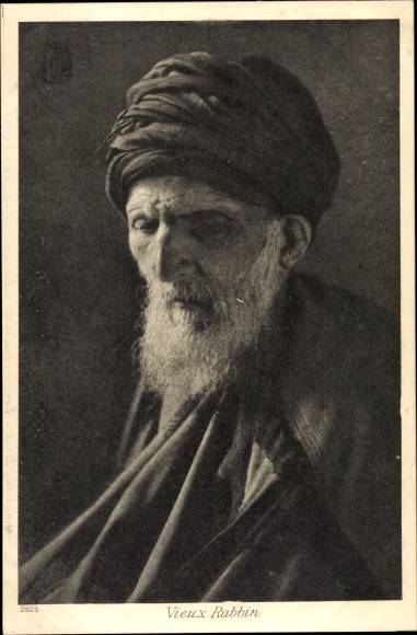 Judaica Postcard Vieux rabbin, Alter Rabbiner, Jude, Portrait, Lehnert &amp; Landrock 2503