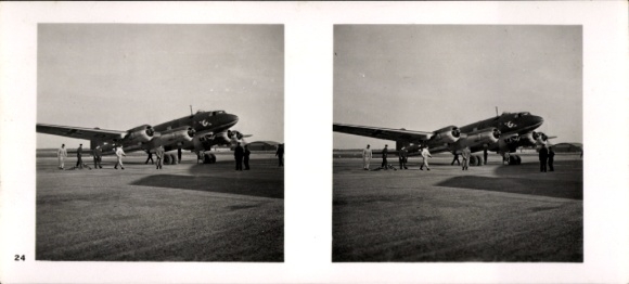 Stereo image photo Flying and Winning No. 24, Focke Wulf Condor