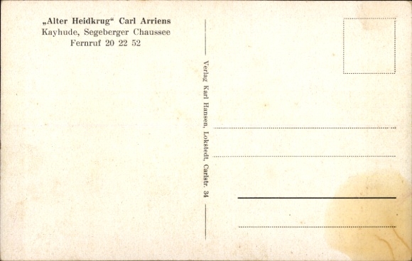 Postcard Kayhude in Schleswig Holstein, Inn Alter Heidkrug