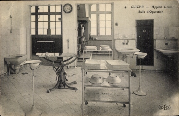 PC Clichy Hauts de Seine, Gouin Hospital, operating room