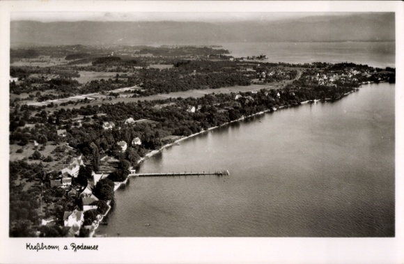 Postcard Kressbronn am Bodensee, aerial photograph