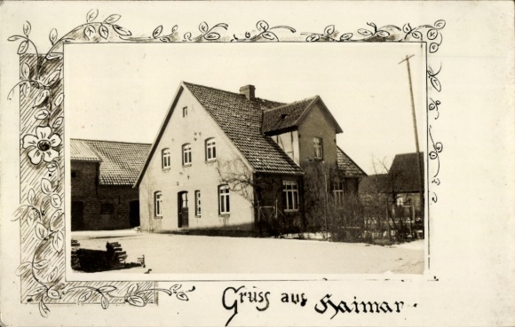 Passepartout photo Postcard Haimar Sehnde in Lower Saxony, residential building