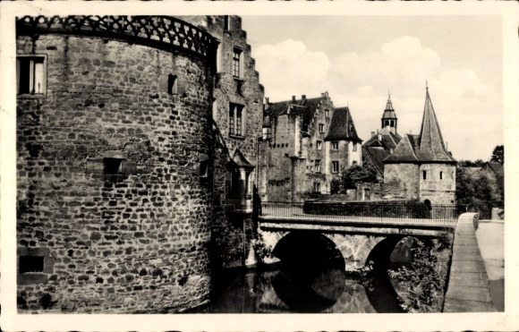 Postcard Büdingen in Hessen, Mühltor, Bridge