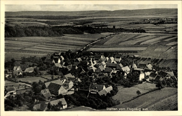 Ak Stetten Gunzenhausen in Mittelfranken, Fliegeraufnahme