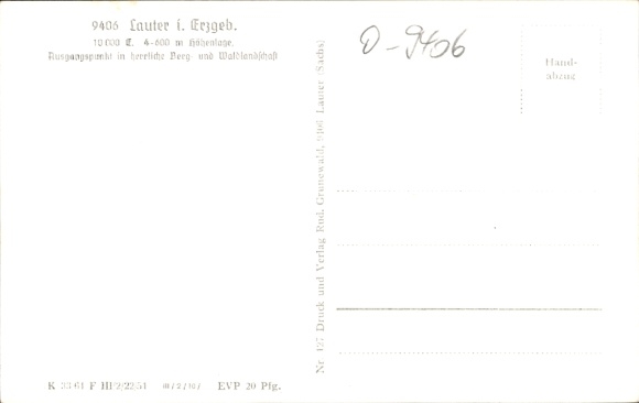 Postcard Lauter Bernsbach in the Ore Mountains Saxony, Restaurant Waldhaus, interior view