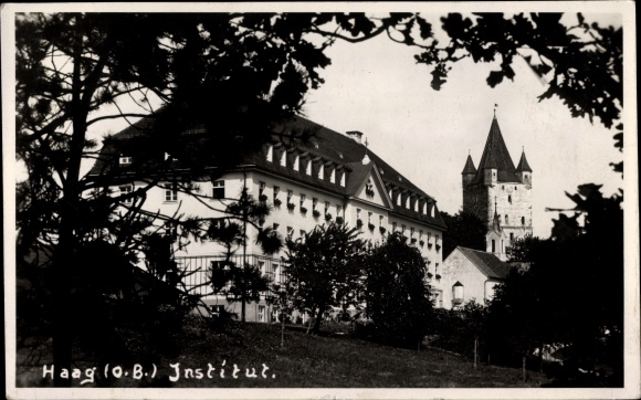 Postcard Haag in Upper Bavaria, Institute