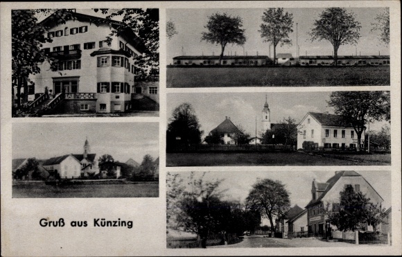 Ak Künzing in Neder-Beieren, stadsgezichten