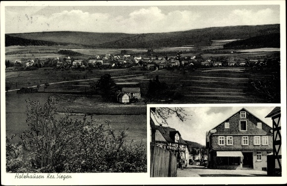 PC Holzhausen Burbach im Siegerland, overall view, street section