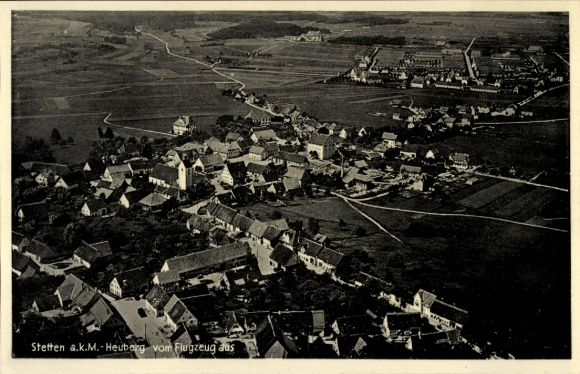 Ak Stetten am kalten Markt, Lager Heuberg, Luftbild
