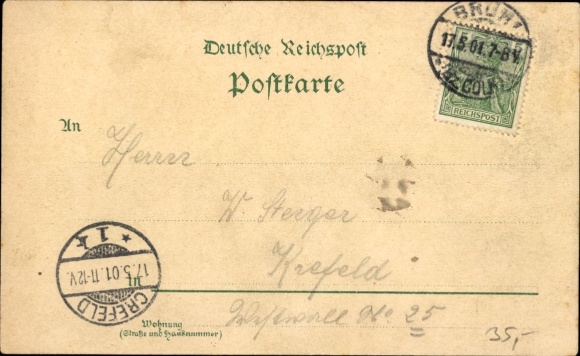 Chromo-Litho Pingsdorf Brühl in the Rhein Erft district, Restaurant Jägerhof