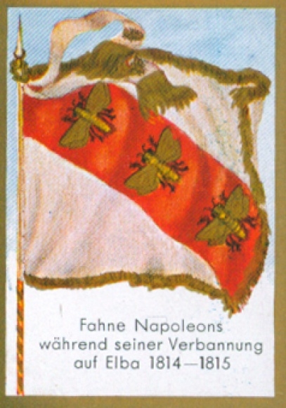 Collection of historical flags Photo 177, Napoleon's flag during his exile on Elba