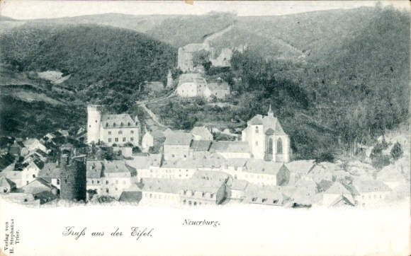 Ak Neuerburg in der Eifel, Gesamtansicht