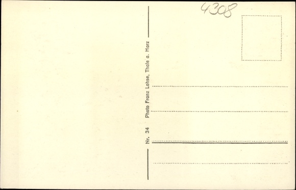 Postcard Thale in the Harz Mountains Saxony-Anhalt, nice detailed view